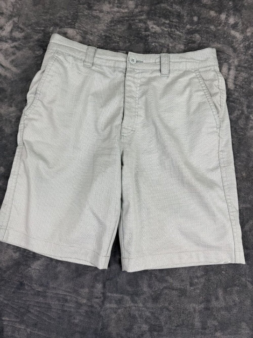 ONeill Mens Gray Casual Flat Front Shorts Size 30 Made In Bangladesh